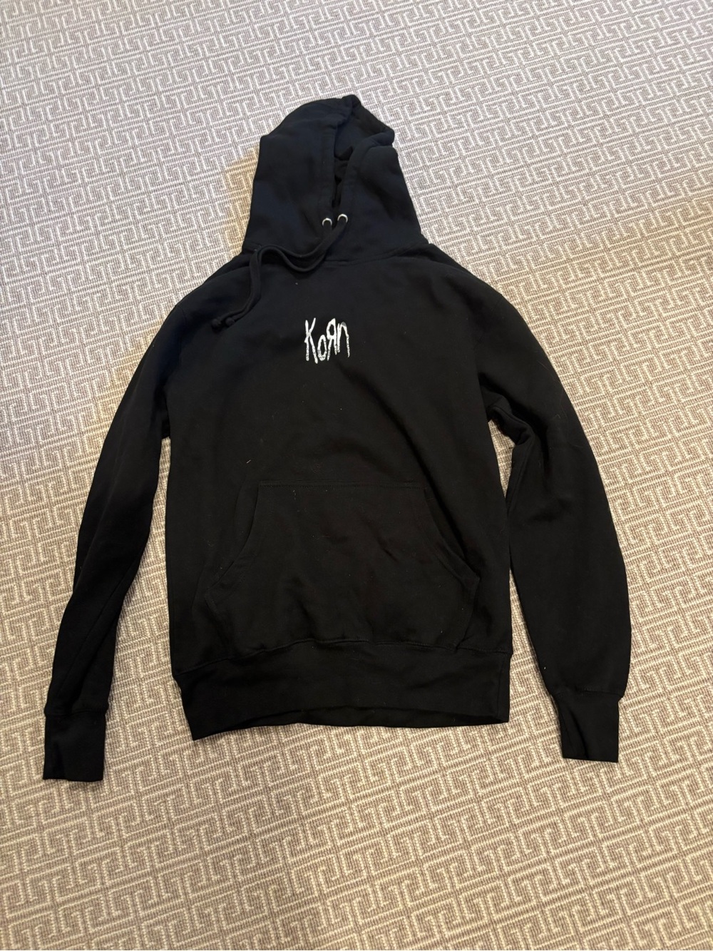 Korn Logo Black  Hoodie Sweatshirt